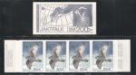 1981 Svezia, Libretto L1122, Falco Rusticolus, 4 valori, MNH**
