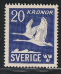 1942-53 Svezia, Posta Aerea, 20 Kr oltremare, Cigni in volo, MNH**