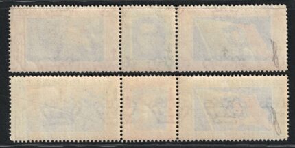 1933 Italia, Regno, Posta Aerea, # 51Da/52D, Trittici Borg, MNH** Varietà Ciuffo