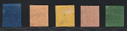 1852 Modena, # 1/6 senza il 5, Senza punto dopo le cifre, MH*