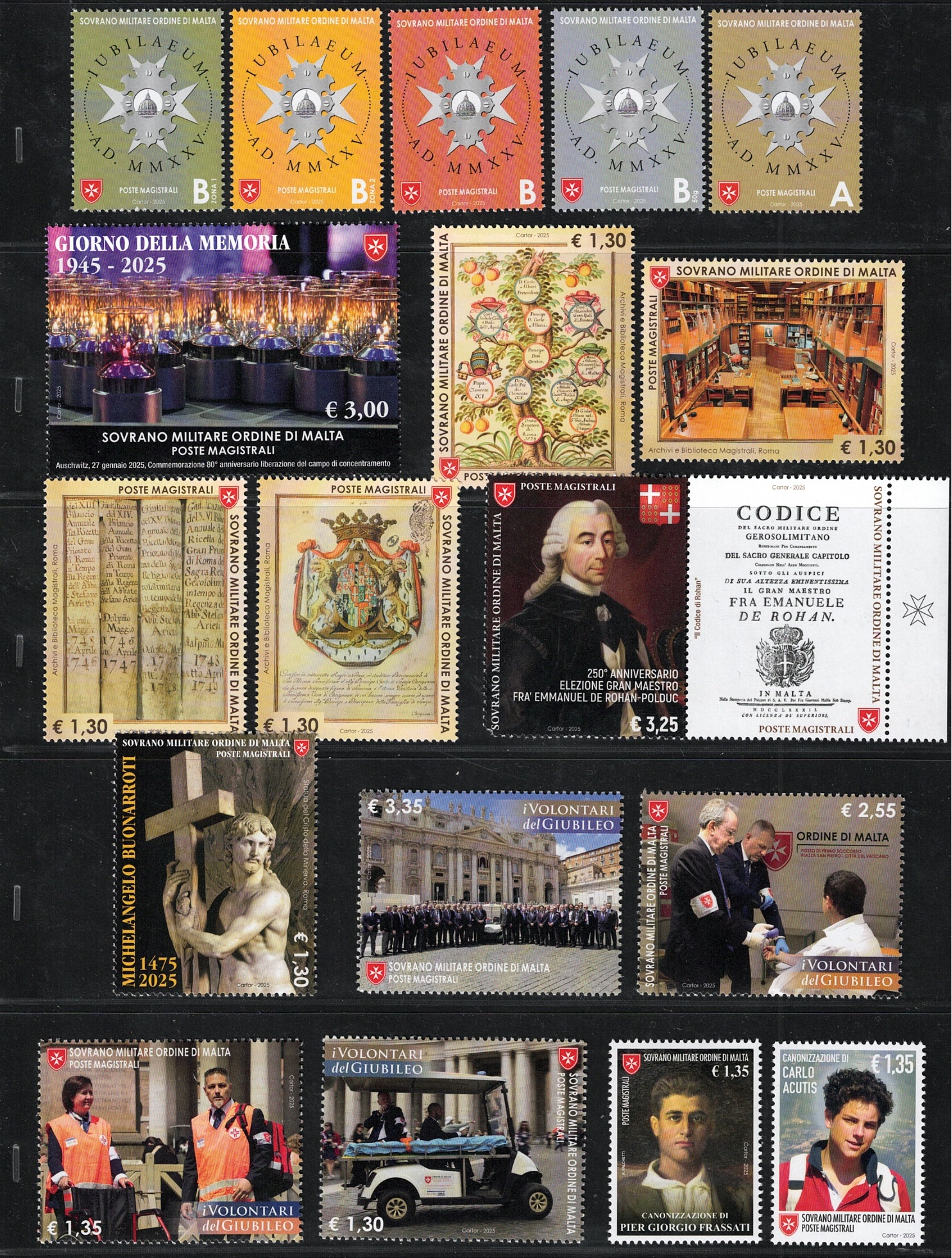 1 smom 2025 Smom, Annata Completa 33 valori + 8 Foglietti, MNH** - immagine 1
