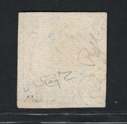 1860 Napoli, Luogotenenza # 16, 1/2 Tornese azzurro, Usato