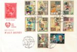 1970 SAN MARINO, Omaggio a Walt Disney # 814/23, Usato FDC