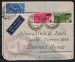 1934 Italia, #57/58 Volo diretto Roma Buenos Aires, Usata