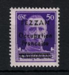 1943 Fezzan, 50 cent violetto, Occupazione Francese # 1 - MNH**