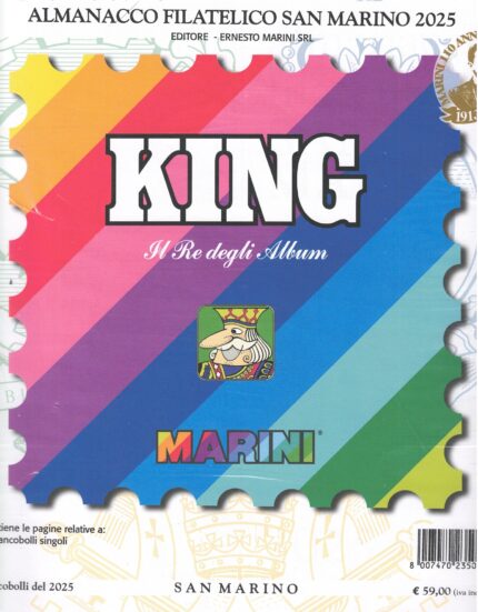2025 Marini, San Marino King, fogli di aggiornamento nuovi, (Singoli)