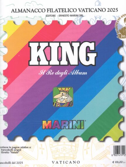 2025 Marini, Vaticano King, fogli di aggiornamento nuovi, (Singoli)