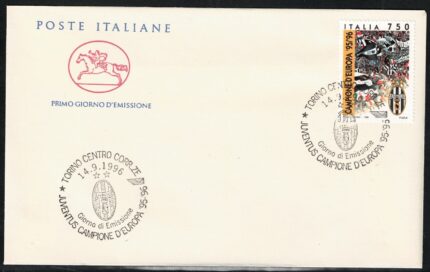 1996 Italia, Juventus Campione d'Italia 1995-96, Unificato # 2276, Usata