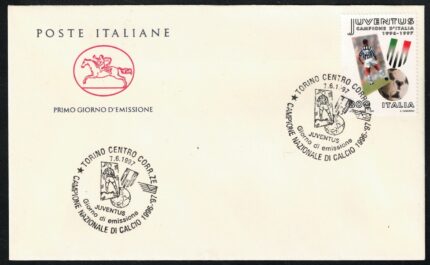 1997 Italia, Juventus Campione d'Italia 1996-97, Unificato # 2323, Usata