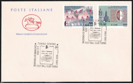 1999 Italia, Cinquantenario Scomparsa Grande Torino, Unificato # 2449/50, Usata