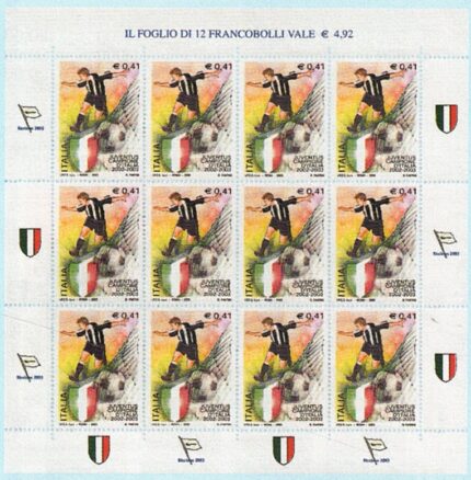 2003 Italia Repubblica, Minifoglio Juventus Campione, Sassone # 8, MNH**