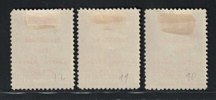 1931 Costa Rica, Fiscali Posta Aerea Soprastampati Yvert # 10/12, MH*