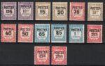 1937 Monaco, Segnatasse del 1924-32 Soprastampate # 140-52A, MNH**