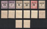 1937 Monaco, Segnatasse del 1924-32 Soprastampate # 140-52A, MNH** - immagine 2