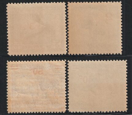 1931-32 Congo Belga, Yvert # 159-161A, Serie Ordinaria soprastampati, MNH**