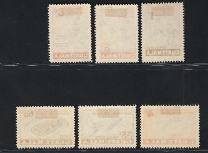 1950 Guatemala, Giochi Sportivi Caraibici, Yvert # 173-178, MH*