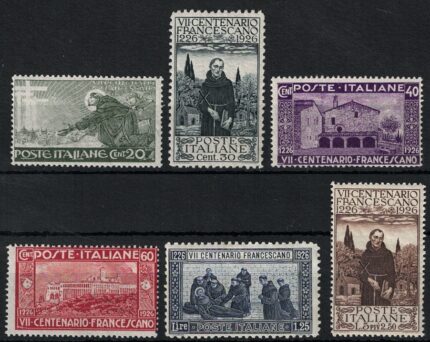 1926 Italia, San Francesco, Serietta con dentellature comuni, MNH**