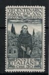 1926 Italia, San Francesco 30 cent dentellato 14, # 193, MNH**