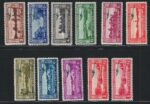 1935-36 Guatemala, Posta Aerea, Quetzal soprastampa verde, Yvert # 30-38A, MH*