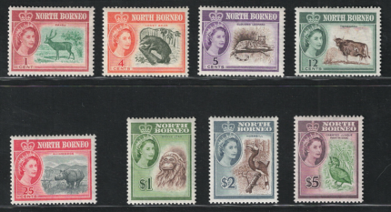 1961 North Borneo, Stanley Gibbons 391/406, serie non completa, MNH**