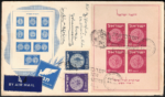 1949 ISRAELE, Foglietto # 1, Esposizione Nazionale di Tel Aviv, su Busta