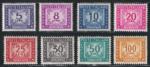 1955-81 Italia, Repubblica, Segnatasse # 111-19, Serie completa, MNH**
