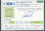 1859 Parma, Governo Provvisorio, 5 cent verde azzurro, Buono Stato # 12, MH* - immagine 2