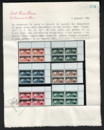1933 SAN MARINO, Posta Aerea # A11/A16, Crociera Zeppelin, MNH** - immagine 3