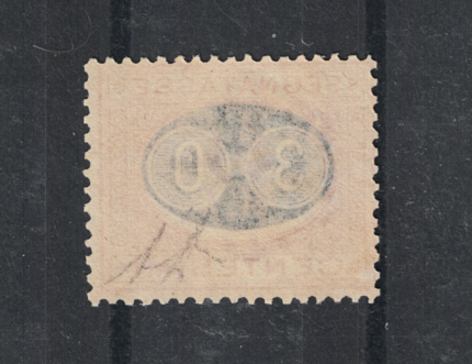 1890-91 Italia, Regno Segnatasse dette Mascherine # 19, 30 cent su 2 cent, MNH**
