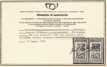 1951 Vaticano, Posta Aerea, Monaco Graziano, MNH**