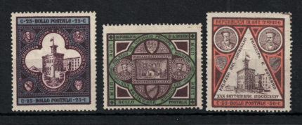 1894 San Marino, # 23-25 Palazzo del Governo, MNH**
