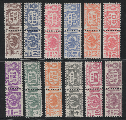 1927-32 Italia, Regno, Pacchi Postali Aquila Sabauda, # 24/35, MNH**