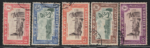 1953 ETIOPIA, Yvert # 325-29, Ritorno dall'Eritrea, Usati
