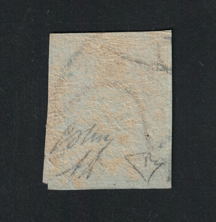 1851-52 Toscana, # 5e, 2 crazie azzurro verdastro su grigio, MH*