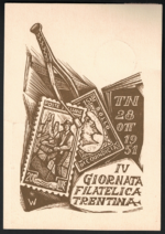 1951 Italia, 28-10-1951 Triennale Milano su cartolina commemorativa Usata - immagine 2