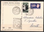 1951 Italia, 28-10-1951 Triennale Milano su cartolina commemorativa Usata