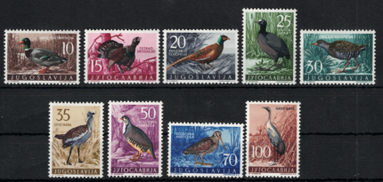1958 Yugoslavia, Uccelli, Yvert # 744-52, MNH**