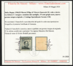 1906 Italia, Regno, # 80, 15 cent grigio nero, Discreta Centratura - MNH** - immagine 3