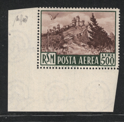 1951 San Marino, Veduta Posta Aerea # 97, MNH**