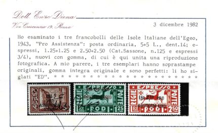 1943 EGEO Occupazione Tedesca, # 118/125 + Ex. 3/4 serie di 10 valori, MNH**