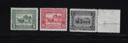 1928-29 Eritrea, Soggetti Africani # 129-31, Discreta centratura, MNH**