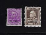 1928-29 Eritrea,Francobolli d' Italia sovrastampati Eritrea # 136-37, MNH**