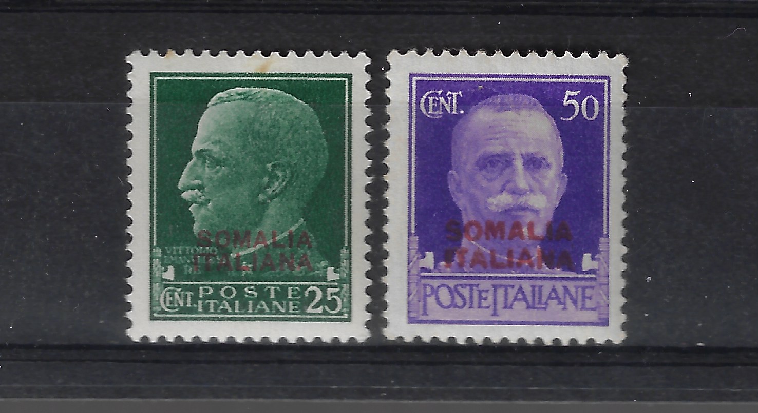 165-66 1931 Somalia Italiana, Imperiale sovrastampa Rossa # 165-66, MNH** - immagine 1