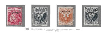1916 Eritrea, Croce Rossa # 41-44, MNH**