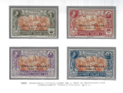 1923 Somalia, Propaganda Fide # 45-48, MNH**