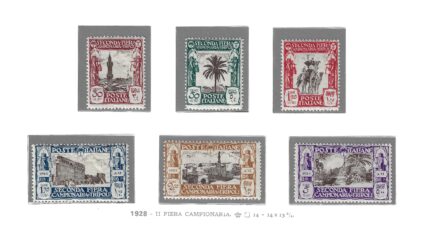 1928 LIBIA, Seconda Fiera di Tripoli, # 72-77, MNH**