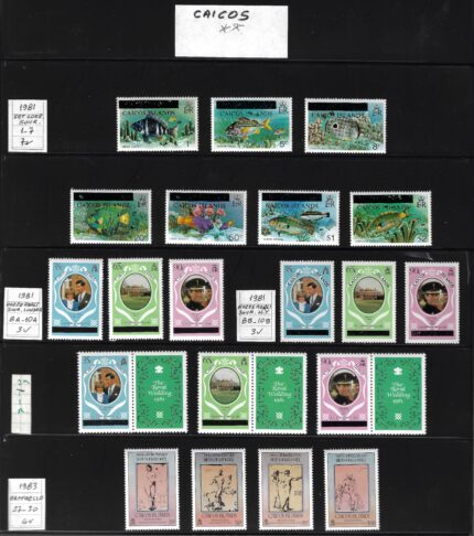 1981/1985 Caicos Islands, Collezione completa # 1-73, MNH**