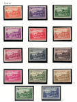 1947-59 Norfolk - Stanley Gibbons # 1-12a, 14 valori, MNH**