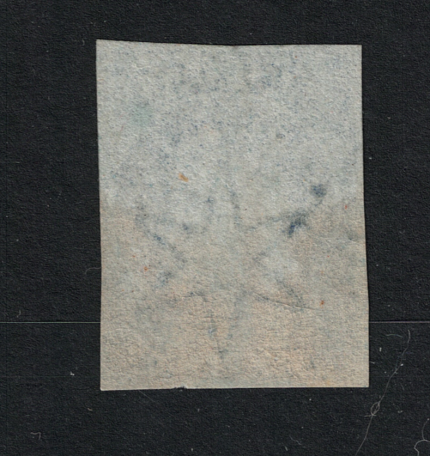1856 St Helena, Stanley Gibbons # 1,  6d. blu, Filigrana Grande stella, MH*