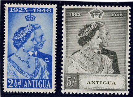 1949 Antigua, Stanley Gibbons # 112-13, Royal Silver Wedding, MNH**